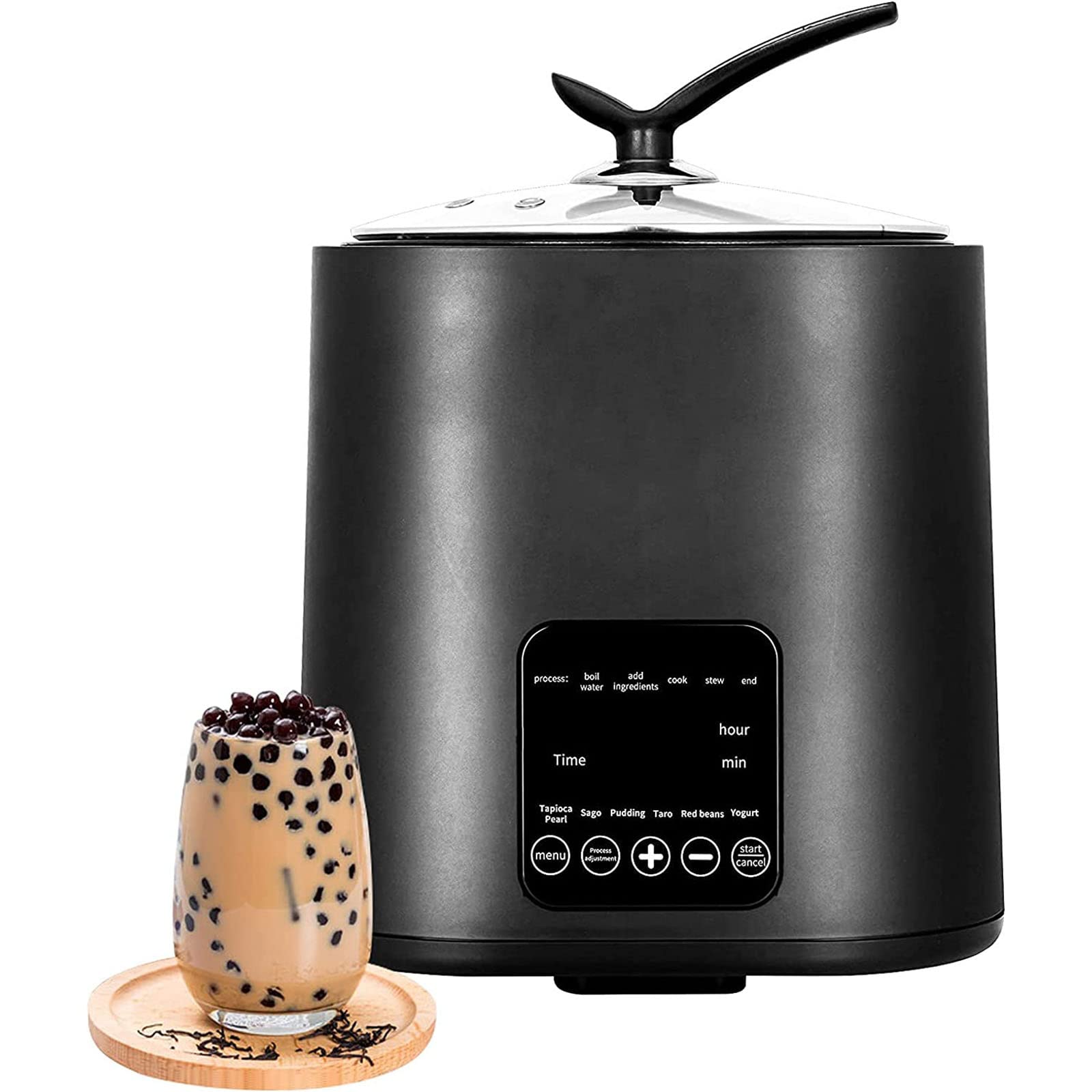 COYEUX Macchina per Perle per tè al Latte Commerciale, pentola per Perle Completamente Automatica da 1300 W, con Controllo della Temperatura e Touchscreen, per Negozi di tè al Latte, Snack Bar