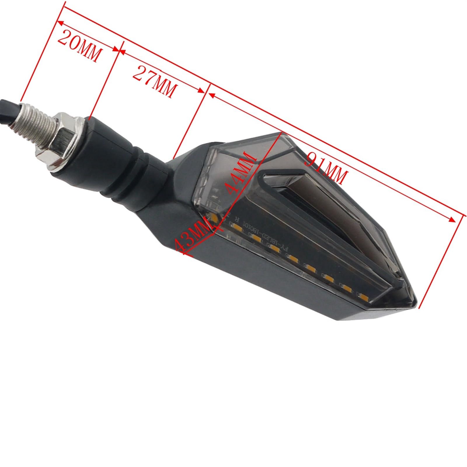 LAMPA KIEROWNICZA motocykla Kierunkowskazy Światła dla jazdy