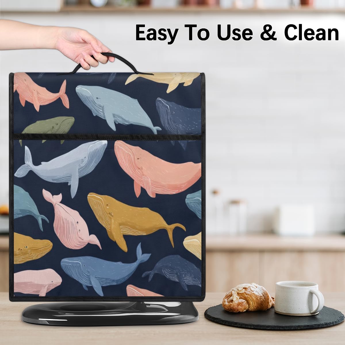 Colorful Whales Kitchen Aid Mixer Cover image 5
