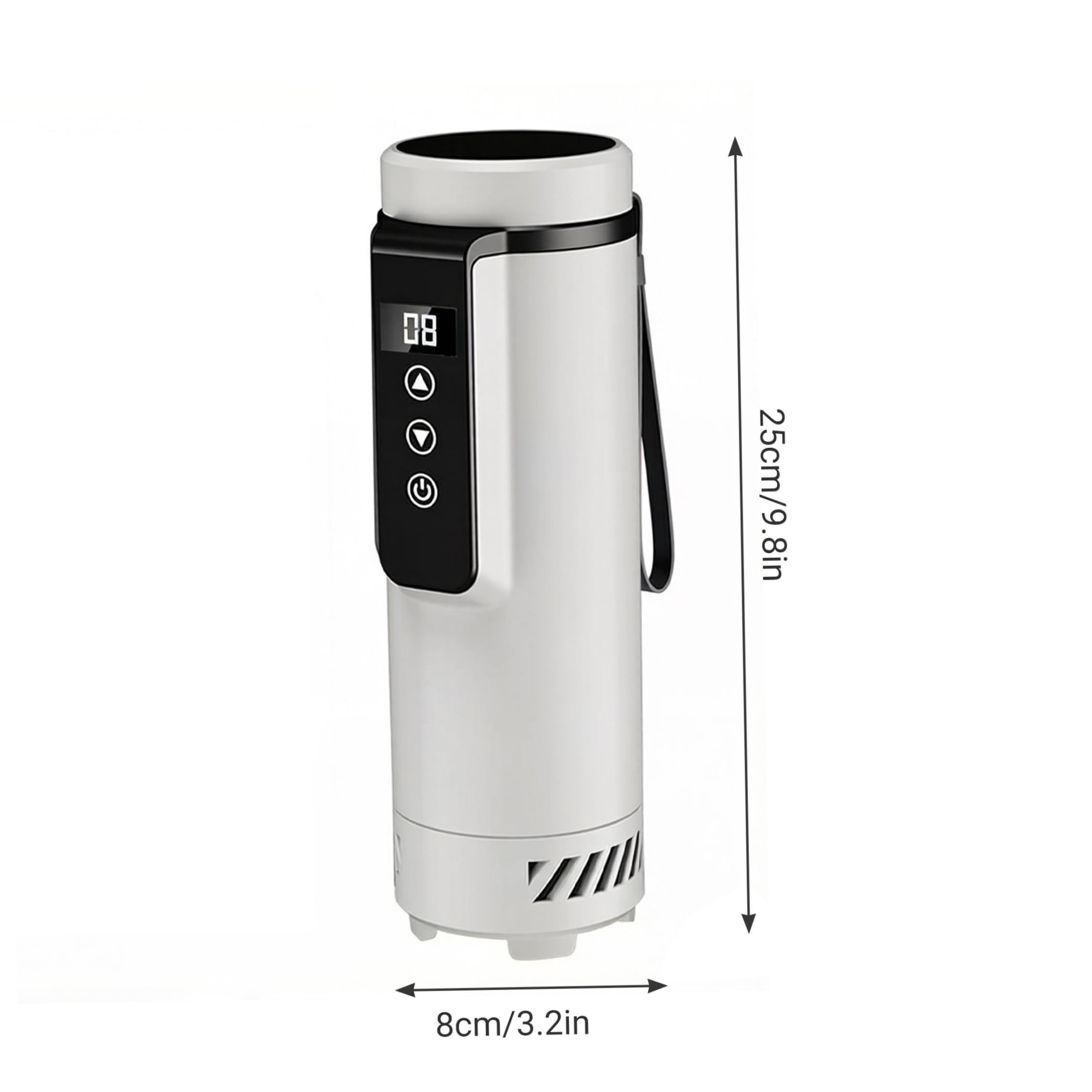 Scatola refrigerante per farmaci alimentata tramite USB da 1 confezione, refrigeratore elettrico per insulina con borsa termica per siringhe, bianco
