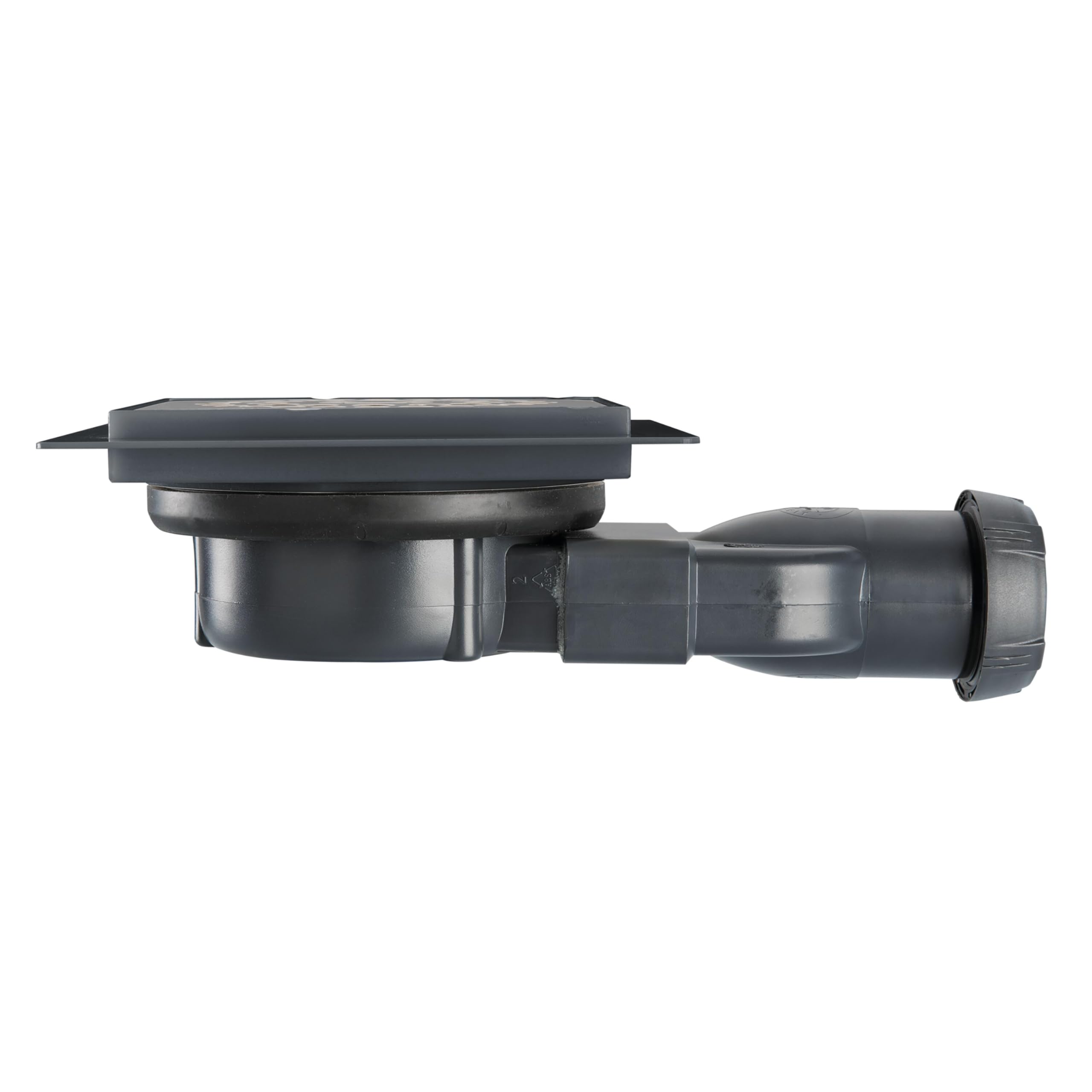 Wirquin 30723970 - Piletta a chaper venisio compatta e membrana sottile per scarico doccia, grigio