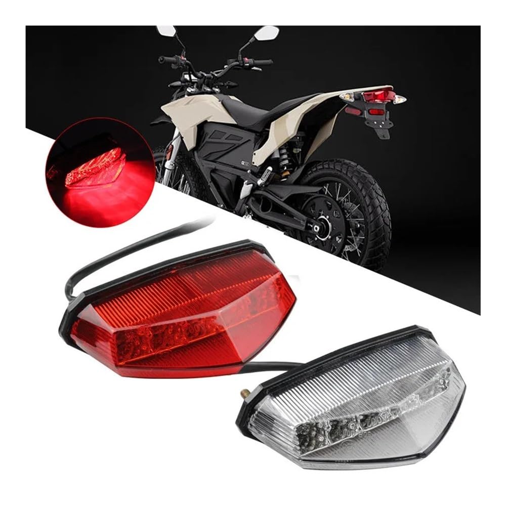 Luce Stop Fanale Posteriore 1 pz. Fanale posteriore modificato per moto per veicolo elettrico luce di avvertimento dei freni a LED parafango piccolo fanale