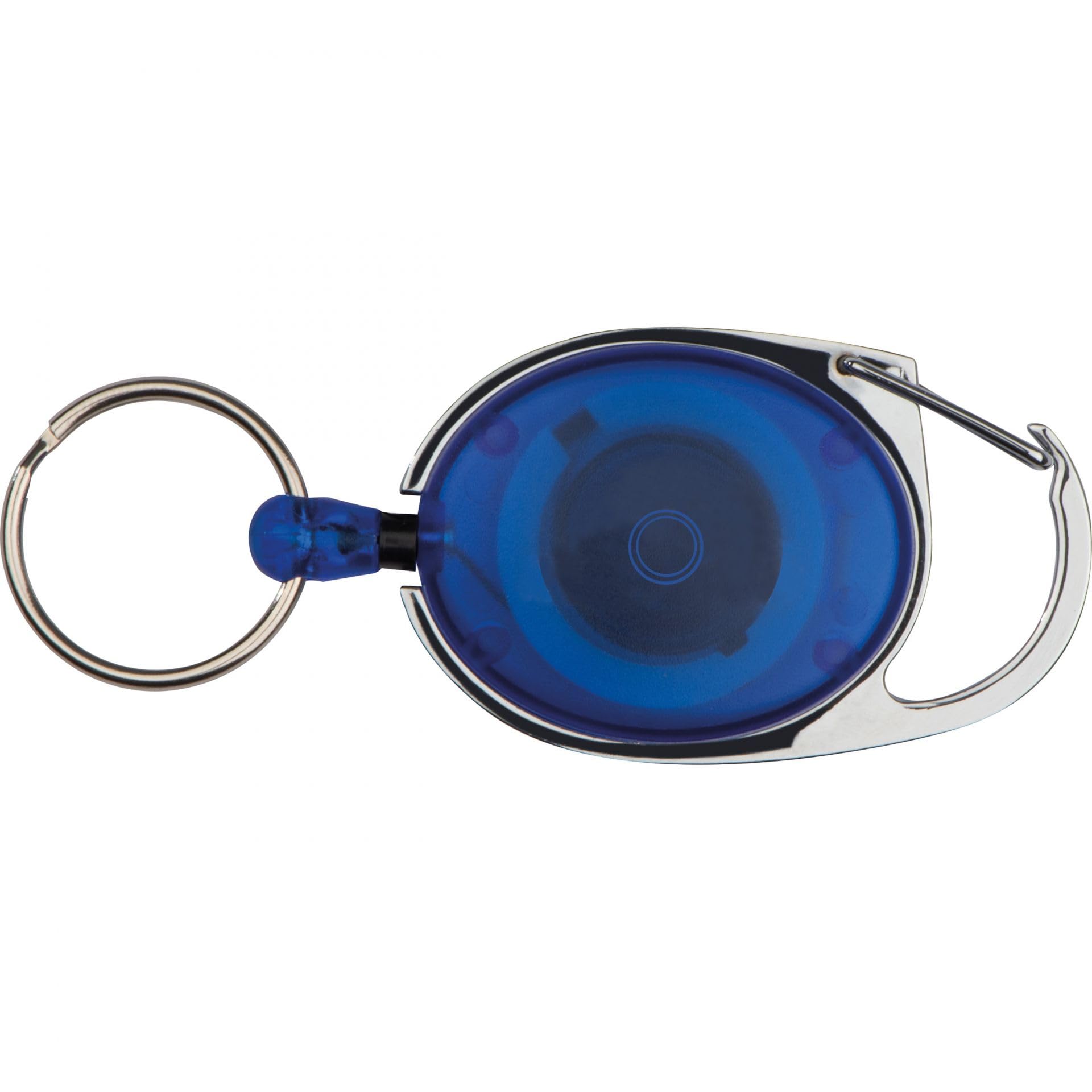 Porta Skipass Blu Trasparente con Portachiavi, Cartellino, Ausweisjojo, Yoyo 10-pc