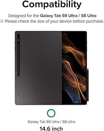 Miniatura 2 de Ringke Vidrio templado compatible con Samsung Galaxy Tab S10 Ultra / S9 Ultra / S8 Ultra Protector de pantalla, dureza 9H, cobertura inastillable