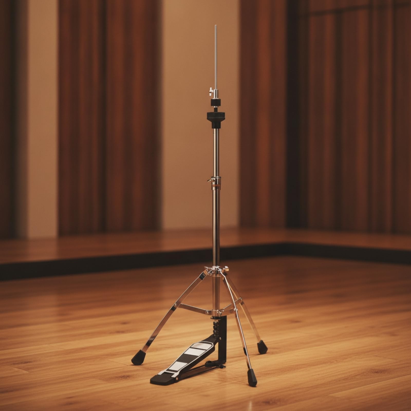 Pie Charles con Pedal Estable Soporte Charles Soporte para platillosHat para Escenario, Placa Única