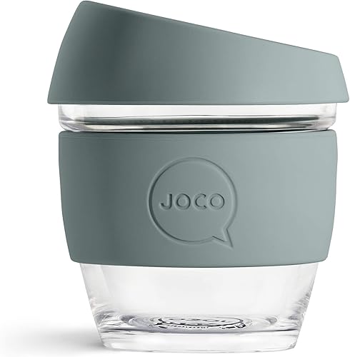 Miniatura 10 de JOCO - Taza de café de cristal reutilizable, 16 onza, Bluestone