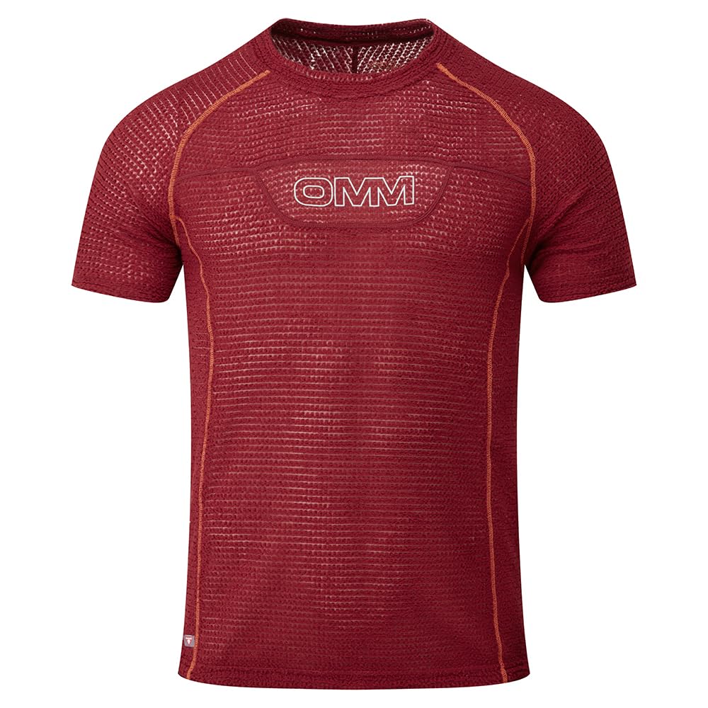 Omm Original Mountain Marathon Men's Dark Red Omm Core Tee Xl