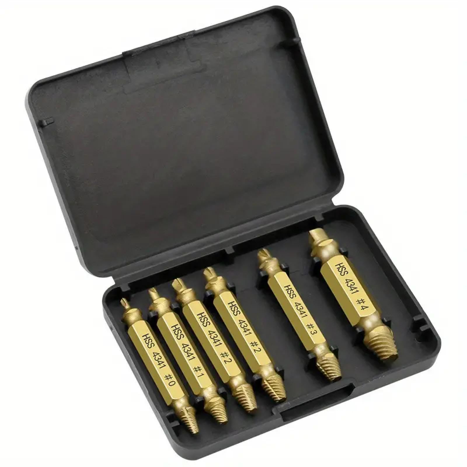 Set di bussole a percussione per la rimozione di dadi danneggiati, strumenti di estrazione professionale con chiave inglese