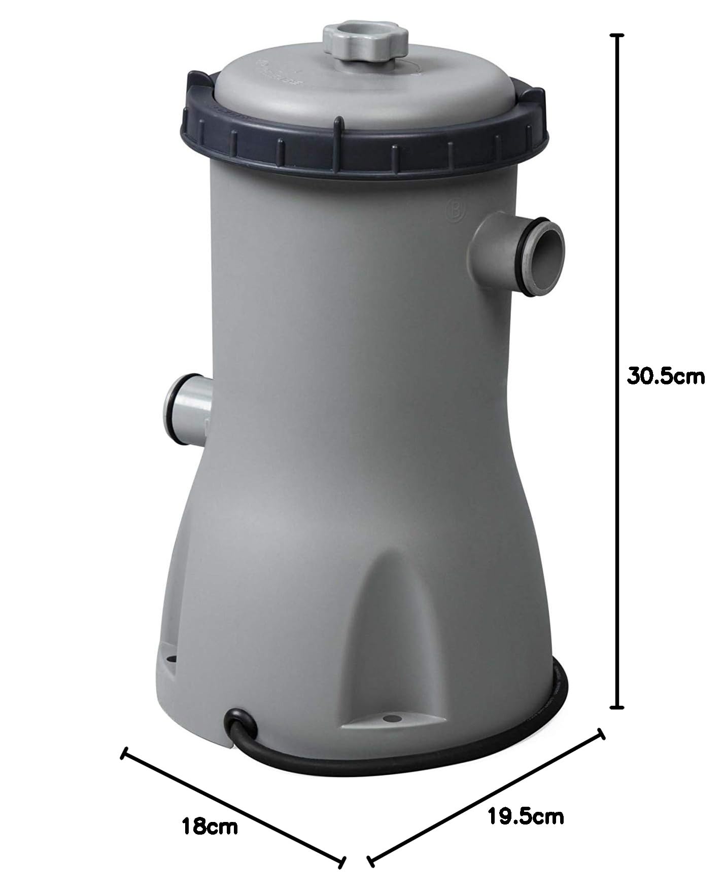 Bestway Flowclear - Pompa filtro 3.028 l/h, 40 W, colore: Grigio