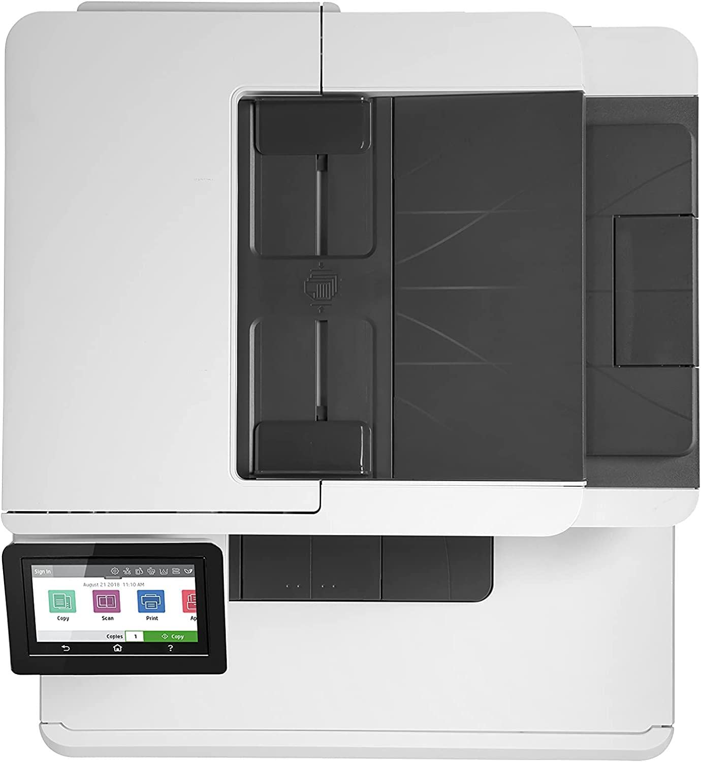 HP Color LaserJet Pro MFP M479dw W1A77A, Stampante Multifunzione A4, Stampa Fronte e Retro Automatica a colori, 27 ppm, Copia, scansiona, Wi-Fi, Wi-Fi Direct, Ethernet, USB Host, ADF, HP Smart, Bianca