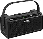 Amplificador Portátil para Guitarra Elétrica AROMA TG-08 com Bluetooth 5.0, Bateria Recarregável USB-C, 8W de Potência, Efeitos DSP (Clean/Overdrive/Delay/Reverb), 20 Ritmos e Metrônomo - Ideal