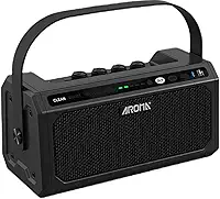 M-VAVE Amplificador Mini para Guitarra Elétrica com Bluetooth 5.0, Bateria Recarregável USB-C, 8W de Potência, Efeitos DSP (Clean/Overdrive/Delay/Reverb), 20 Ritmos e Metrônomo - Ideal