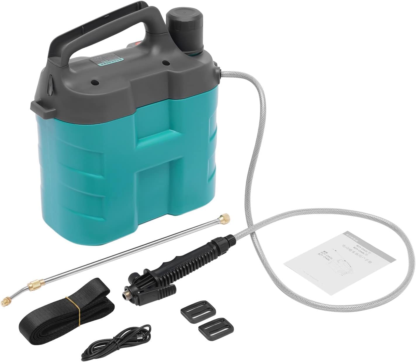 Drucksprüher 8 Liter - Säurebeständig Unkrautspritze, Elektrischer Akku-Sprühgerät für Gartenarbeit, Pflanzenschutz und Reinigungs-/Desinfektionsarbeiten, Zwei Modi, Gartenspritze mit Teleskopstab