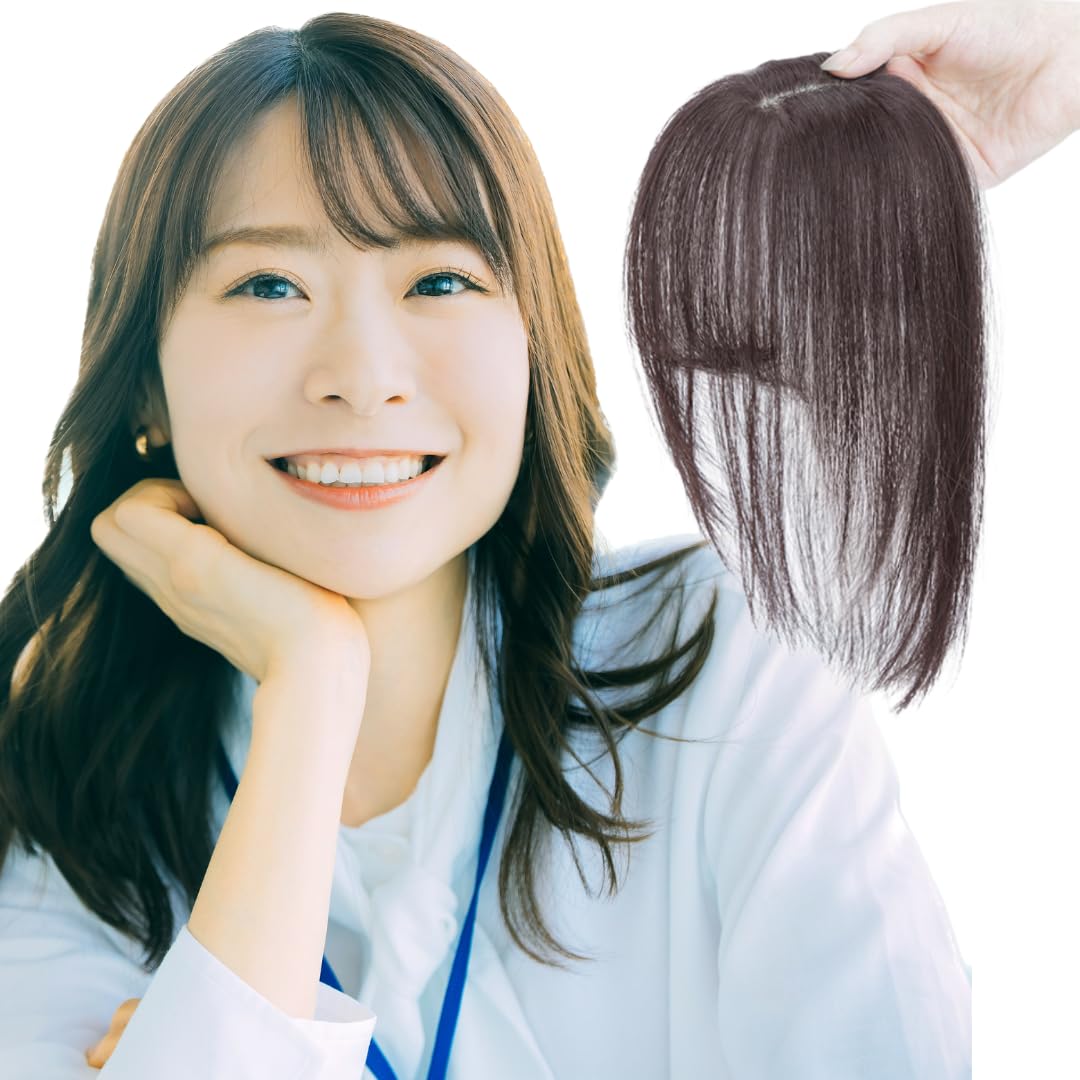 Amazon.co.jp: Luce brillare 部分ウィッグ 前髪ウィッグ 人工毛