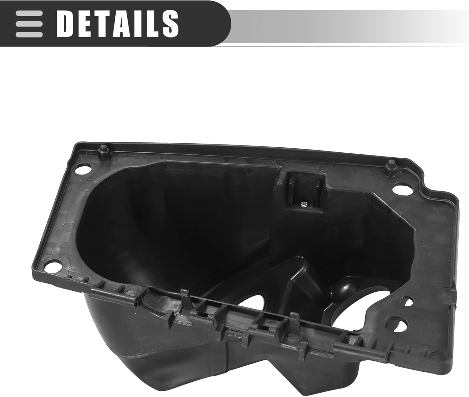 Motoforti Car Fuel Filler Door Housing Pocket, for Ram Promaster 1500 2500 3500 3.0L Diesel 2014-2018, Plastic, 68169762AC, Black