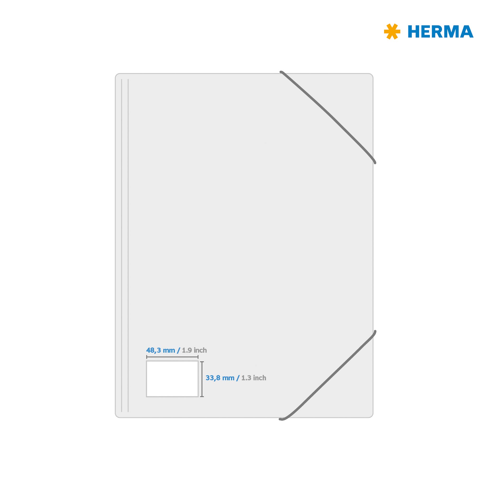 HERMA 4200 Universal Etiketten, 25 Blatt, 48,3 x 33,8 mm, 32 pro A4 Bogen, 800 Stück, selbstklebend, bedruckbar, matt, blanko Papier Klebeetiketten Aufkleber, weiß