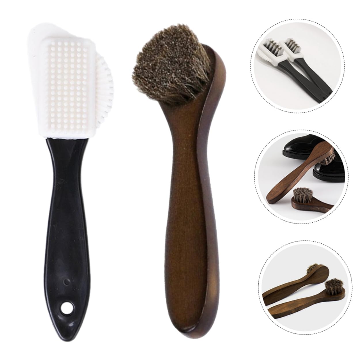 SHERCHPRY 10piezas Cepillos para Pulir Zapatos Cepillo De Aplicación De Cera para Cuero para Cuidado De Calzado y Muebles Diseño Ergonómico y Durable