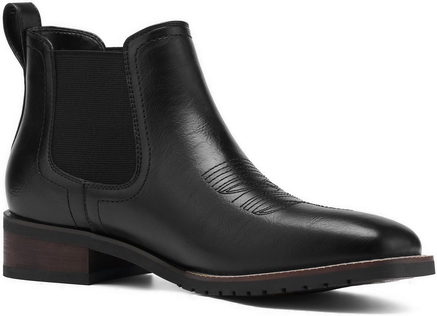 Rollda Men's Chelsea Boots - Square Toe Comfort