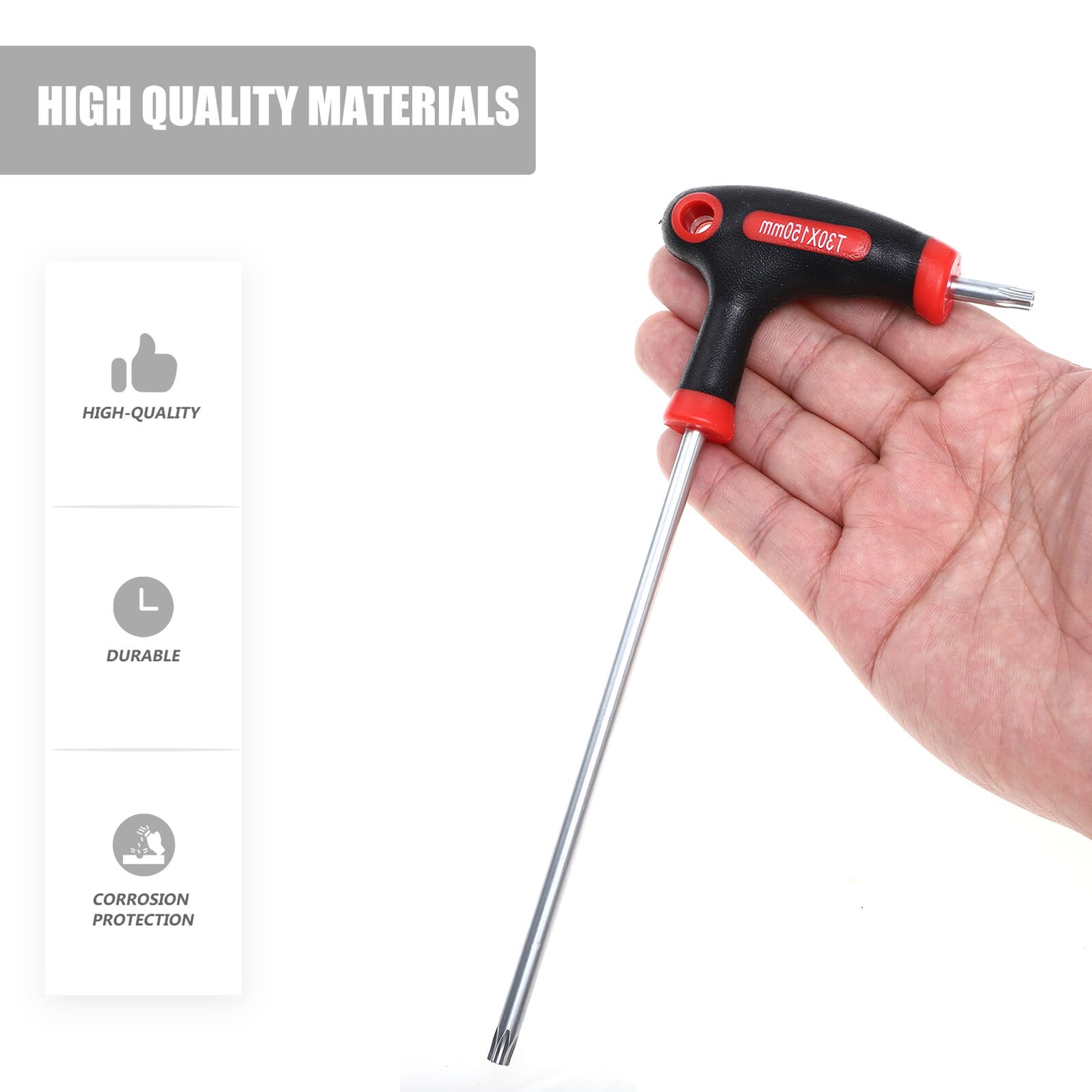 GLEAVI Set 10 Chiavi Esagonali a T con Staffa Impugnatura Ergonomica Materiale Robusto per Riparazioni Domestiche e Veicoli