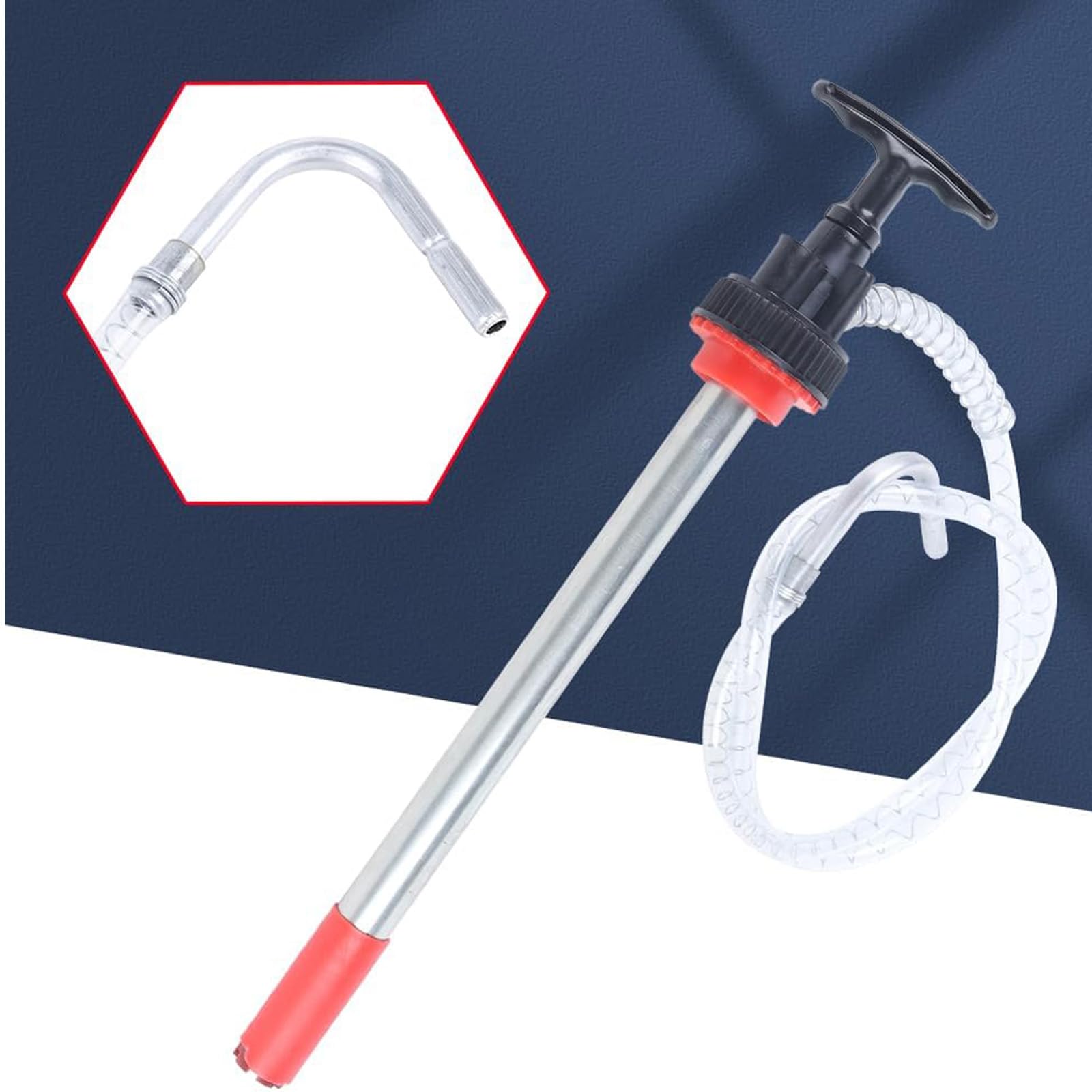 Pompes de de Liquide manuelles avec Fonction Anti-déversement et poignée Confortable pour transférer l ' Huile de conteneurs de 20 litres Pompes à Siphon de Carburant