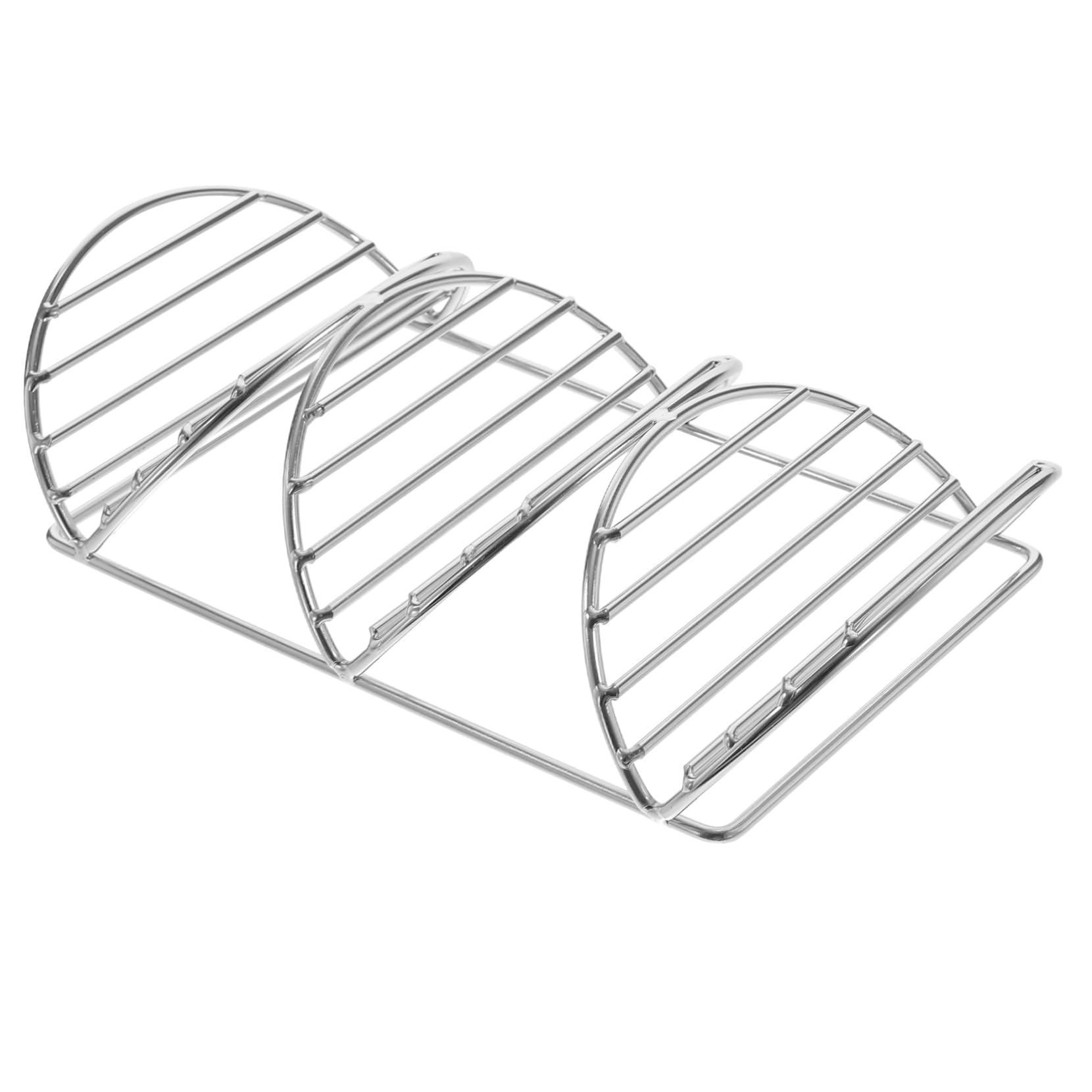 STOBAZA V-shaped Meat Roll Rack Taco Baking Rack Taco Accessories Mexico Taco Serving Tray Cherry Pitter Tool Tortilla Serving Stand Kitchen Tortilla Rack Taco Rack Stainless Steel Silver