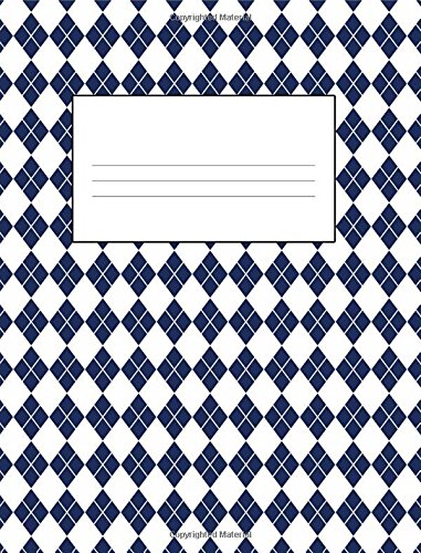 Carnet de composition bleu marine ligné de 140 pages pour vos notes quotidiennes