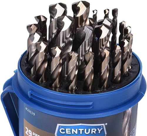 Miniatura 3 de Century Drill & Tool, 26529, juego de 29 piezas, broca Jobber, ProGrade, acero cobalto, paquete de brocas de alta velocidad