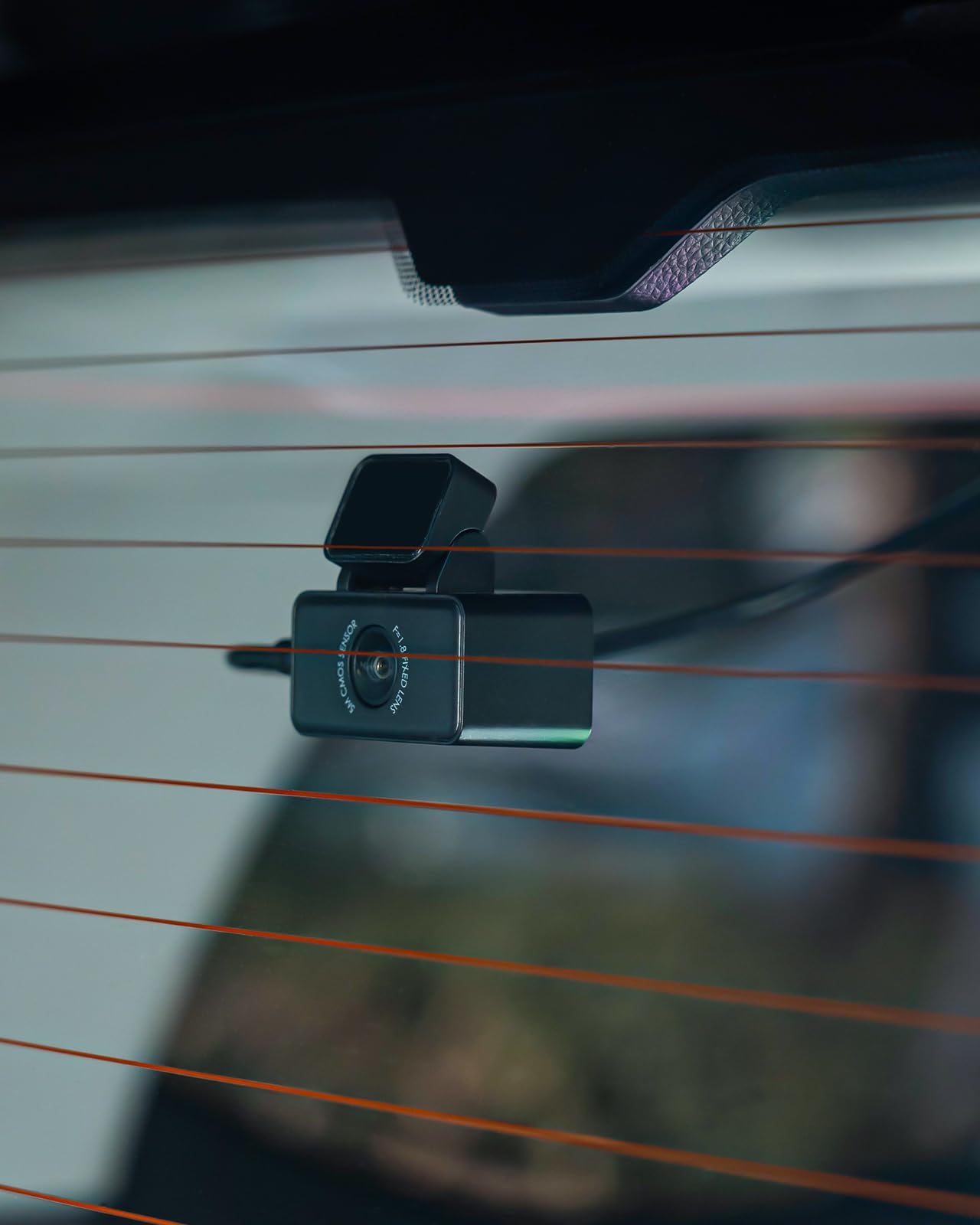 Caméra arrière 2,7 K pour VANTRUE E360 / E2, caméra arrière WDR avec Starvis 2, super vision nocturne, ouverture F1.8, grand angle 160°, câble USB C, support adhésif réglable, pour voiture, SUV,