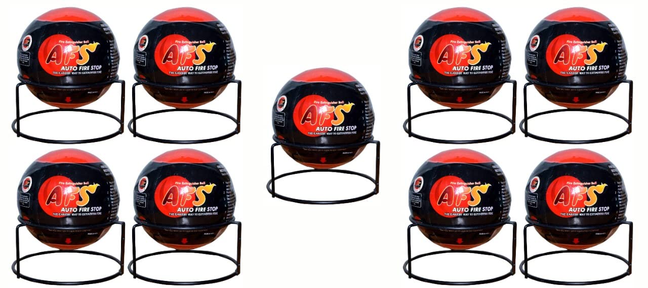 AFS Fireball-Fire Extinguisher Ball, Quick Fire Off, Automatic Fire Extinguishing Fire Suppression Device with Mount and User Manual Ideal for Home, Car, Garage and More(1.3kg) (Pack Of 9) (B0BRKVYF82) Amazon Price History, Amazon Price Tracker