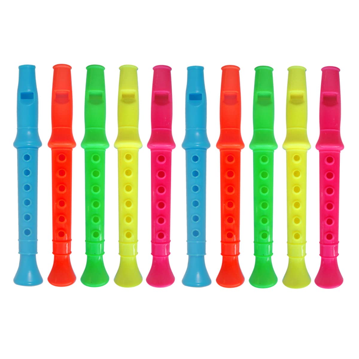 12 Mini Flûtes Sifflet – 14 Cm, 5 Couleurs – Parfaites Pour Anniversaires, Piñatas Et Pochettes Surprises