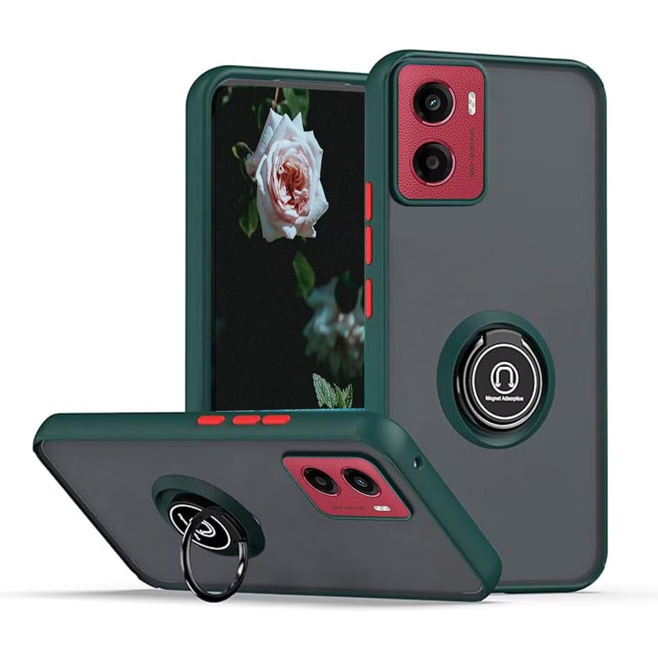 EASSGU TPU Handyhülle Für Motorola Moto G05 & E15 (6,67 Zoll) - Transparent Mit Farbverlauf, Blau-lila