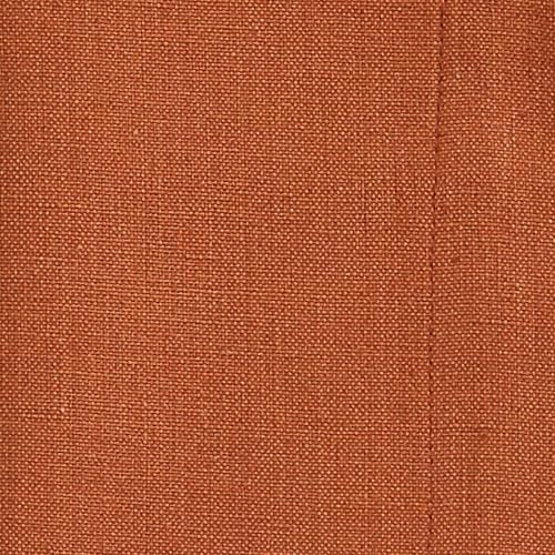 Set de 4 servilletas cuadradas de algodón naranja miniatura 3