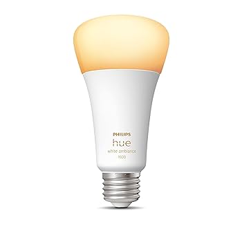 Philips Hue White Ambiance 1600ルーメン 2個 Philips Hue Smart LED Bulb with Voice Control Compatibility