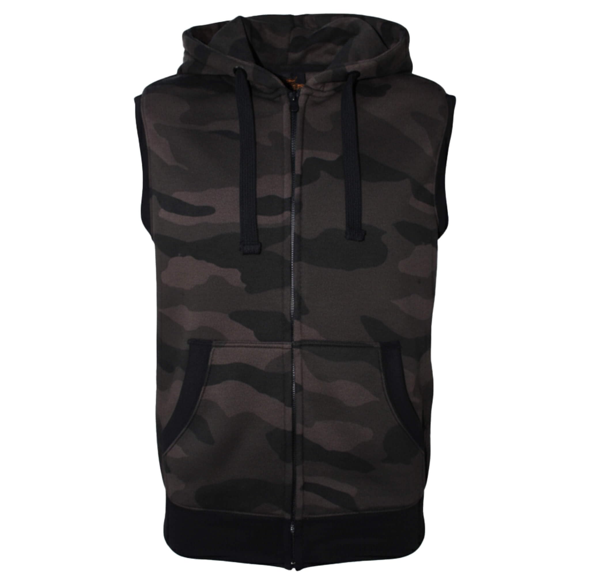 ROCK-IT Apparel Veste à Capuche Sans Manches Homme – Sweat Zippé Premium Coton/Polyester, Poches & Capuche Réglable S-4XL