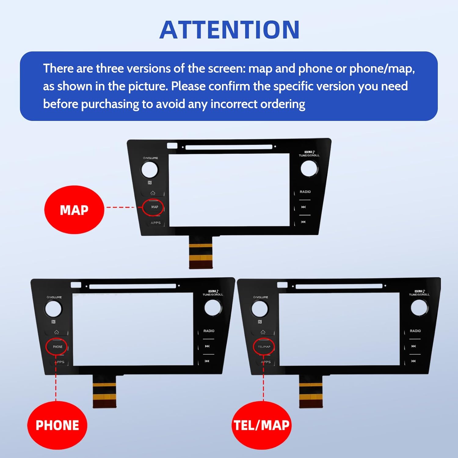 HK-SC-1 Touch Screen Digitizer Replacement - Compatible with 2018-2019 Subaru Legacy & Outback - Direct Fit Radio Touchscreen Glass Panel