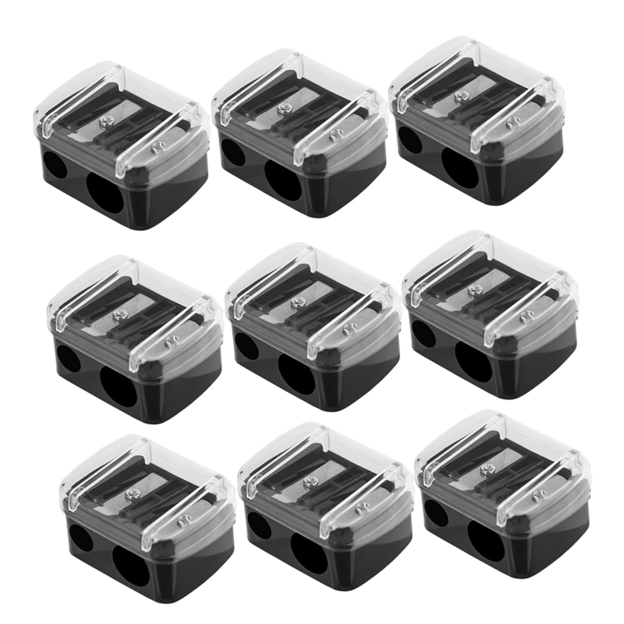 HAPINARY Makeup Pencil Sharpener Set Pcs Eyebrow Pencil Sharpener Double Holes Mini for Lip Liner Eyeliner