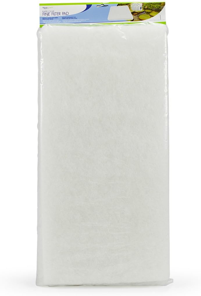 Aquascape 80001 Rapid Clear Fine Filter Pad for Pond, Waterfall, and Water Features, 12 x 24 Inches