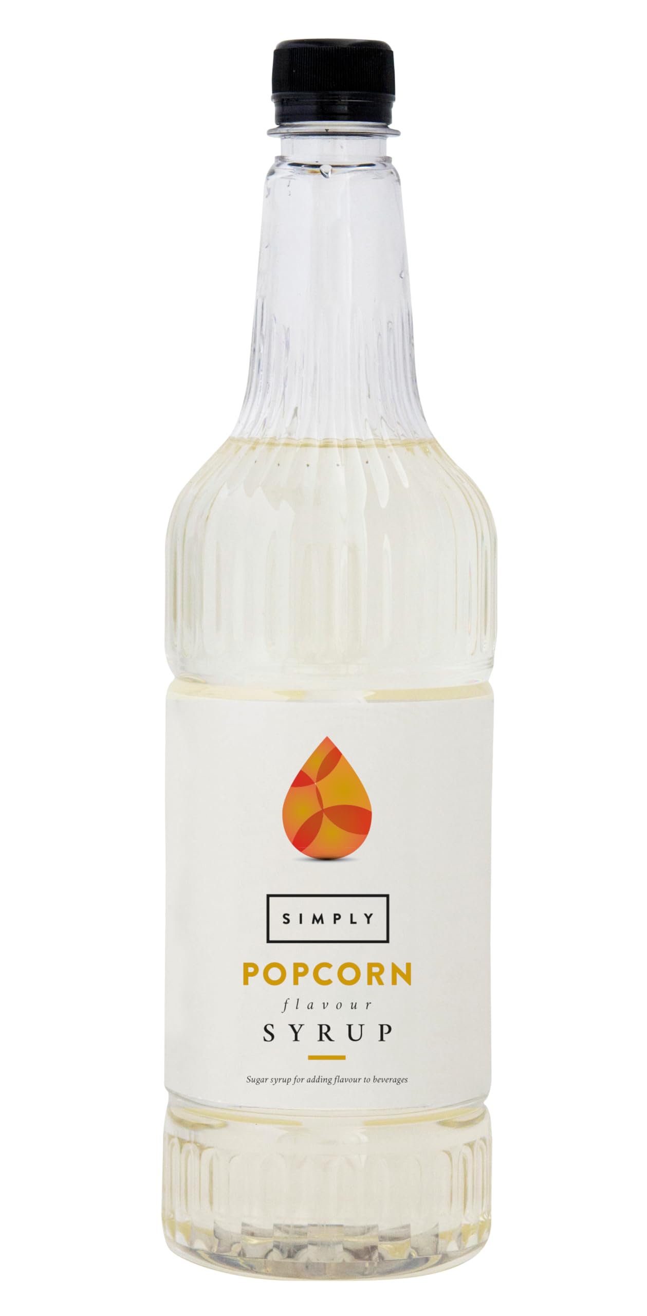 Simply Popcorn Syrup, Vegan & Nut Free Flavoured Syrup for Coffee, Cocktails & Baking (250ml)