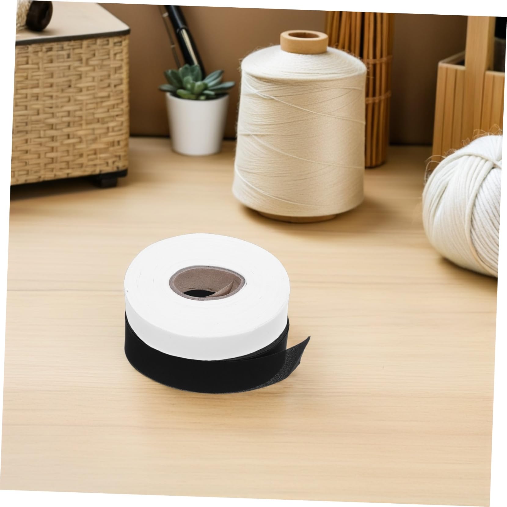 Gadpiparty 4rouleaux Ruban Adhésif Pour Rideaux Ruban Ourleur Bordure Pour Rideaux Fournitures De Couture Pour Jupes Pour Tissus Délicats Ourlets Pour Projets De Loisirs Créatifs