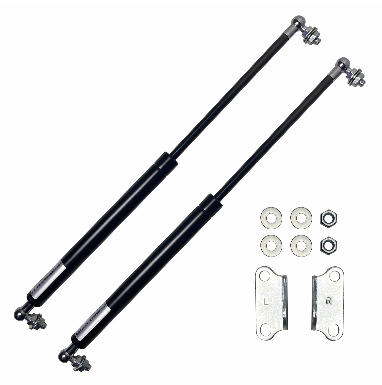 17.7 Inch 67lb/300N Gas Shock Strut Spring, Universal Lift Support Strut Shock, Gas Strut Shock Spring for RV Bed Outdoor Cabinets Boat Bed Cover Door Lids and Other Custom Heavy Duty Project