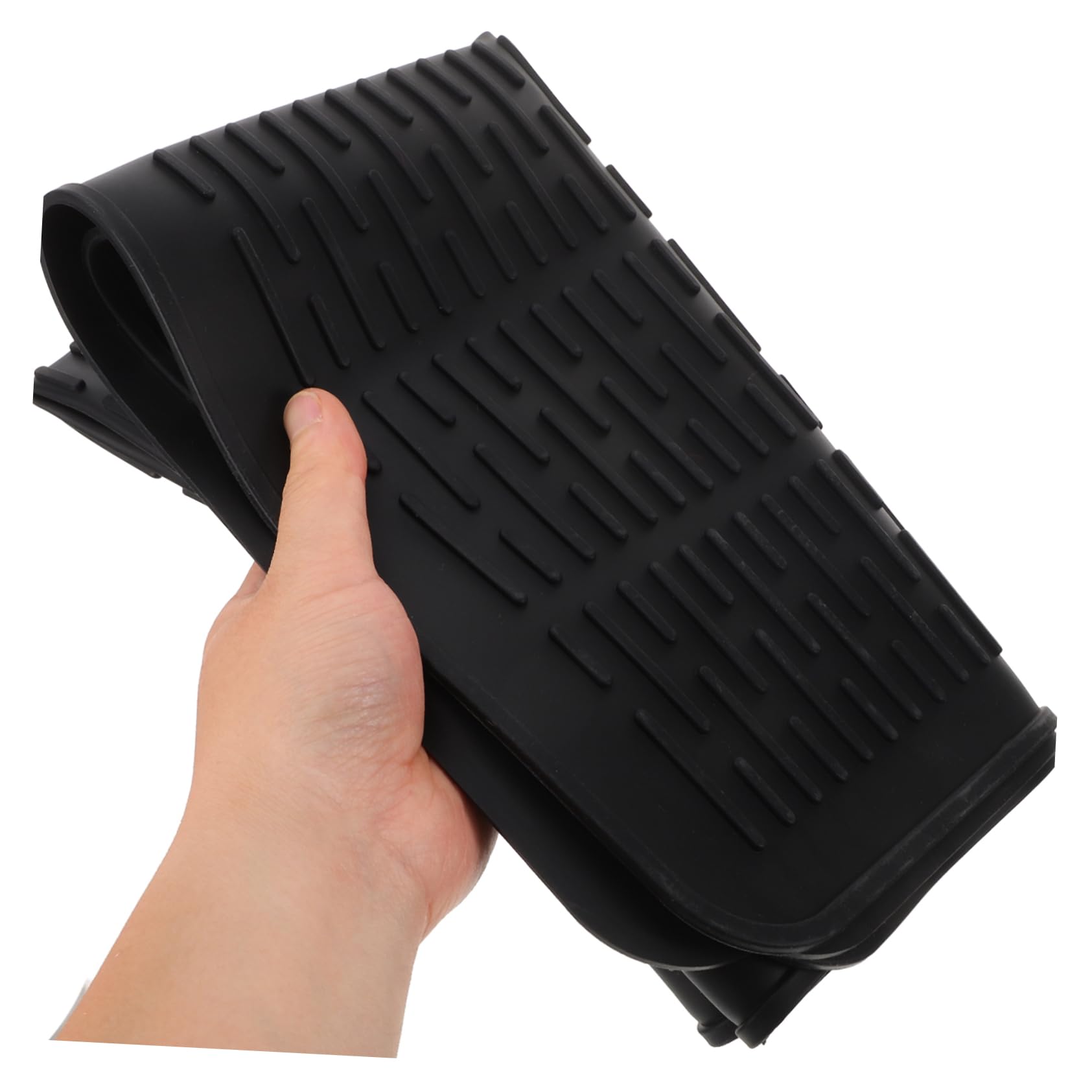 ULTECHNOVO Alfombrilla de Silicona Reutilizable para Cocina Inducción Xin como de Encimera y Escurridor de Utensilios Color Negro