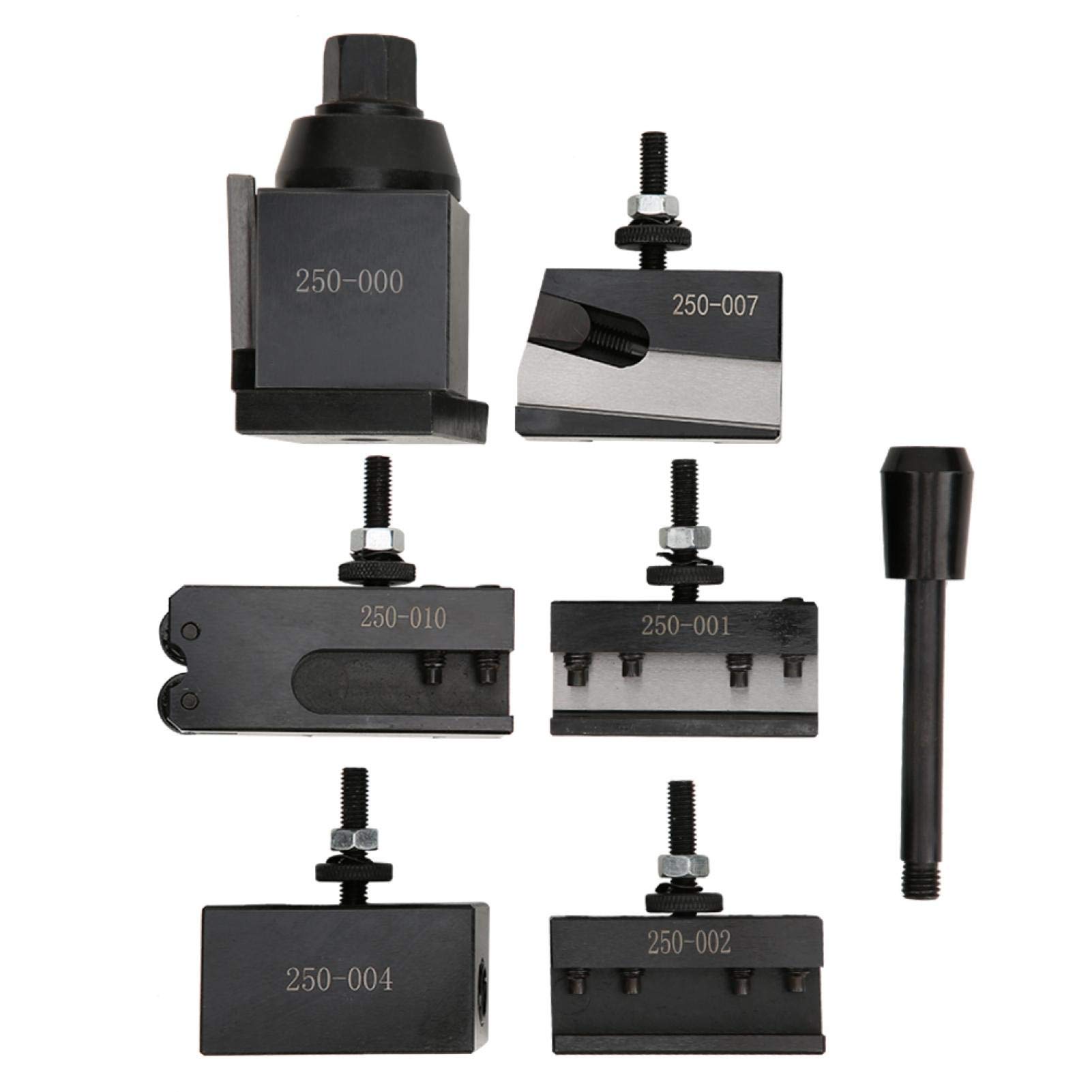 Quick-Change Tool,Quick-Change Tool Post Set Wedge Type #45 Steel Material Mini Lathe Accessories 250-000