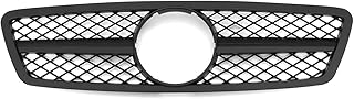 DUQYDM Grillades Avant, pour Mercedes pour Benz C-Class W203 C280 C320 C240 ​​C200 2001-2007 Grillades de Course Nouvelle Grille W203,Matte black1
