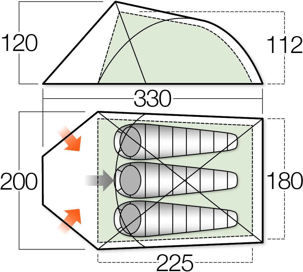 vango lightweight hydra 300