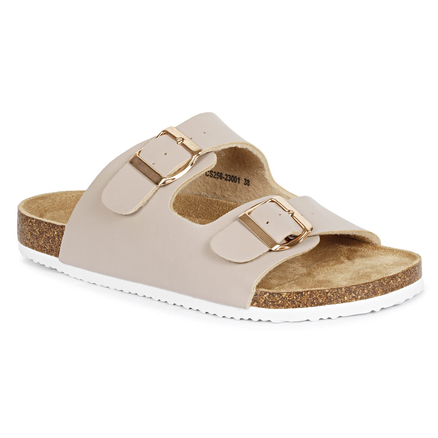 MOZAFIA Women AIRY EVA Sole Sandals | Suede Footbed Lining |Two Straps Adjustable Metal PIN Buckle (NUDEPINK) (B0C3RJ78TB) Amazon Price History, Amazon Price Tracker