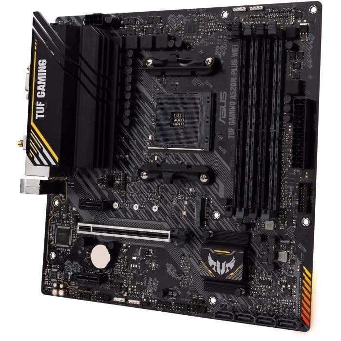Image of ASUS TUF Gaming A520M-PLUS WiFi - AMD B550 Ryzen AM4, M.2, Wi-Fi 802.11ac, SATA 6Gbps, USB 3.2 Gen 1, SATA 6Gbps and Addressable 2 Gen Aura Connectors