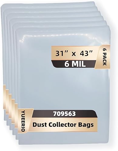 709563 Bolsa de recolección de polvo mejorada Bolsas de repuesto para colector de polvo transparente de alta resistencia para recolección de polvo