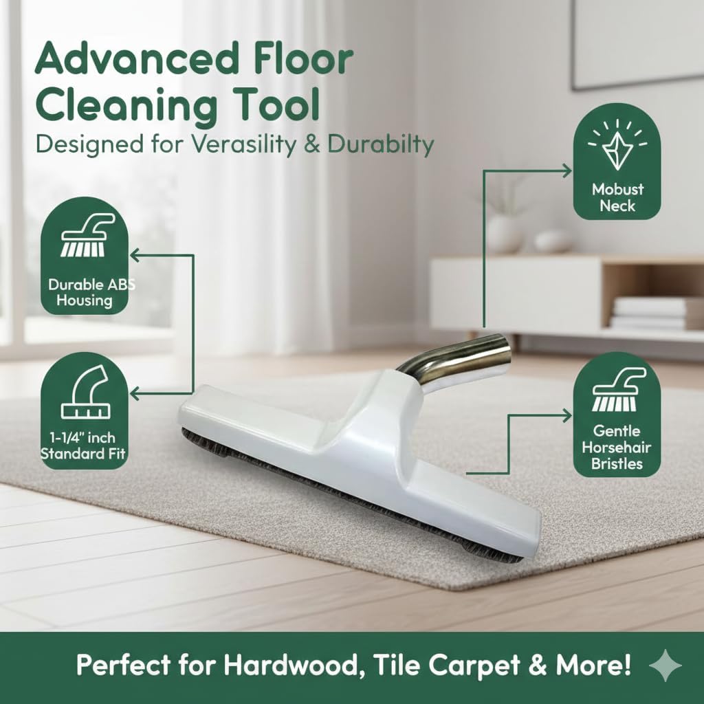 10-Pack Universal 1.25" (32mm) Hardwood Floor Vacuum Brush Attachments – Soft Bristle Replacement Tool for Tile, Wood, and Hard Floors – Scratch-Free