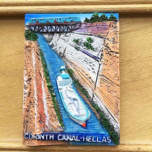 Qlychee Greece Corinth Canal Fridge Refrigerator Magnet Home Decor Travel Gifts