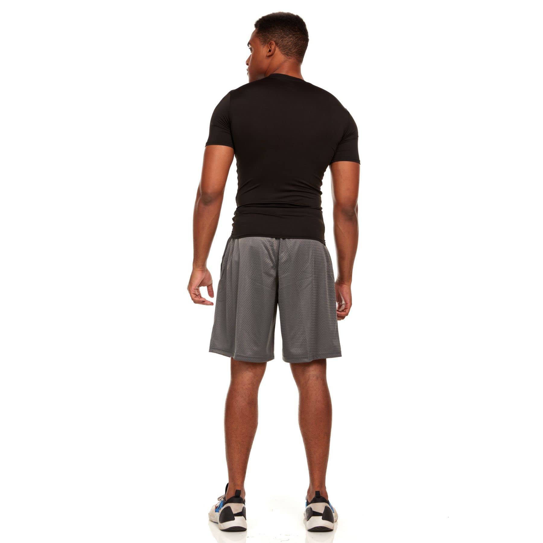 Russell Athletic - Camiseta de compresión de manga corta para hombre - negro - X-Large